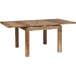 Table carrée à rallonges acacia gordon marron - 100x100x78 cm-Bois & Chiffons Outlet
