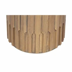 Bois & Chiffons Tables^Table d'appoint ronde pour canapé Chêne Dalta Marron - 56x56x56 cm