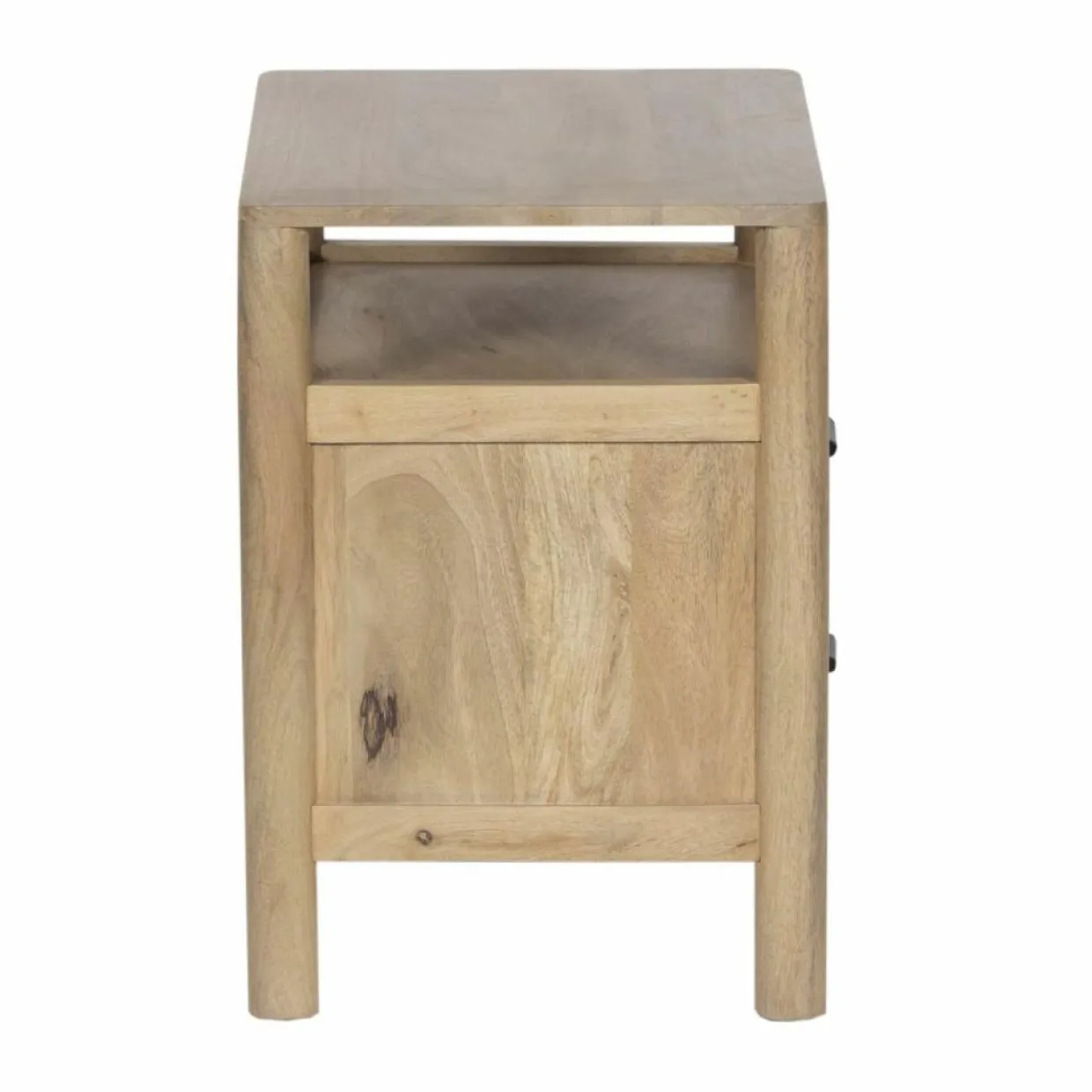 Bois & Chiffons Tables^Table de chevet 2T Mango Matan Beige - 57x40x57 cm