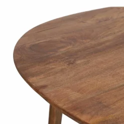 Table de repas losange en manguier massif marron - 136x132x75 cm-Bois & Chiffons