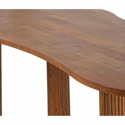 Table de repas ovale 3/4 pieds acacia arad marron - 200x90x76 cm-Bois & Chiffons