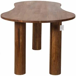 Table de repas ovale 3/4 pieds acacia arad marron - 200x90x76 cm-Bois & Chiffons