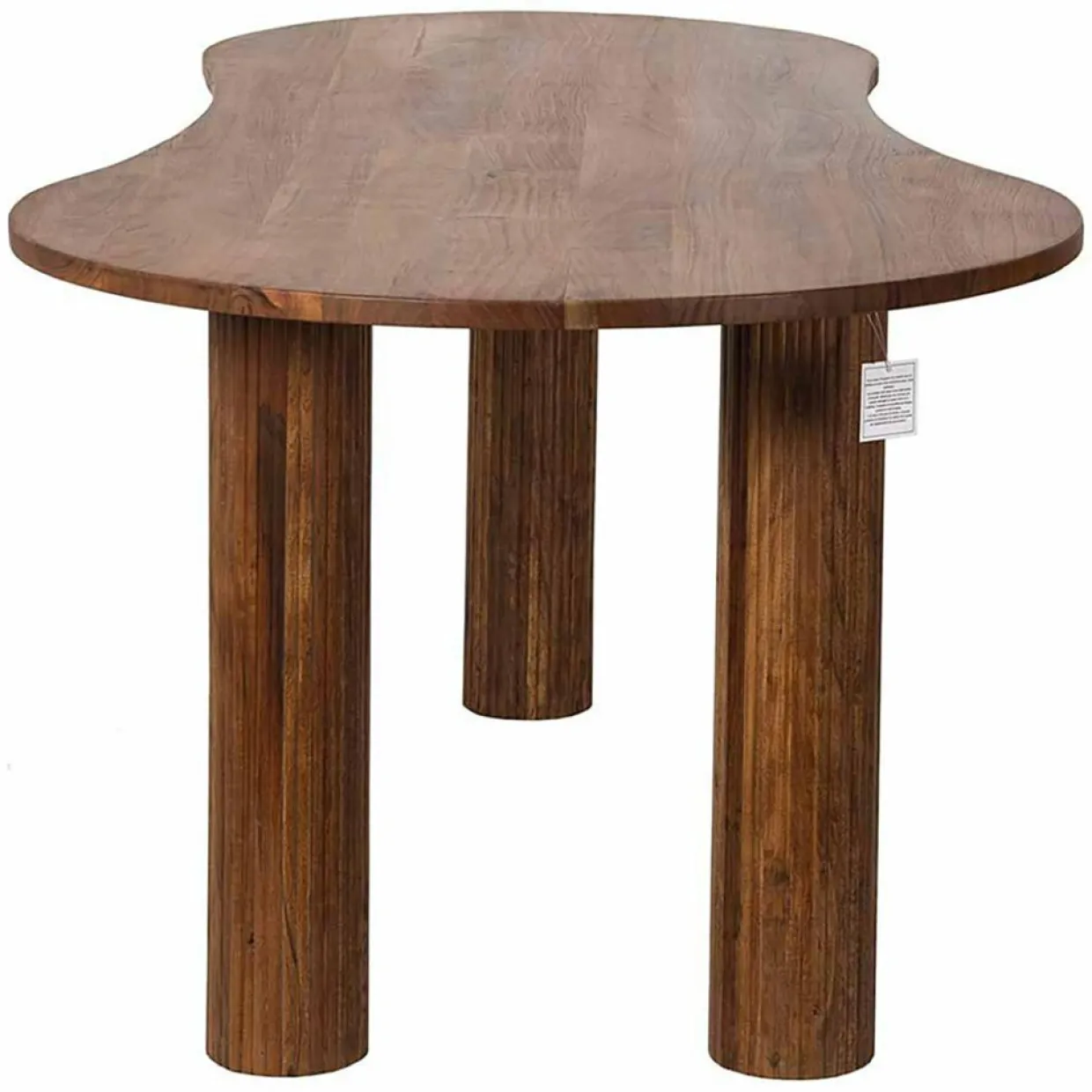 Table de repas ovale 3/4 pieds acacia arad marron - 200x90x76 cm-Bois & Chiffons