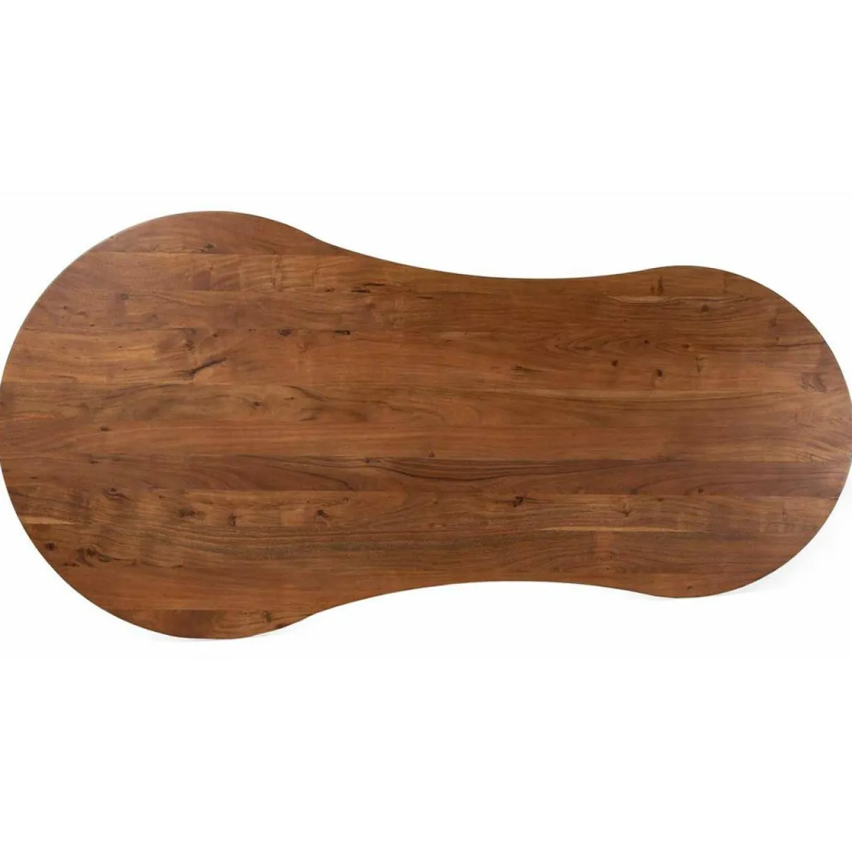 Table de repas ovale 3/4 pieds acacia arad marron - 200x90x76 cm-Bois & Chiffons
