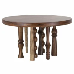 Bois & Chiffons Tables^Table de repas ronde 140 cm Manguier Ramon Naturel - 140x140x76 cm