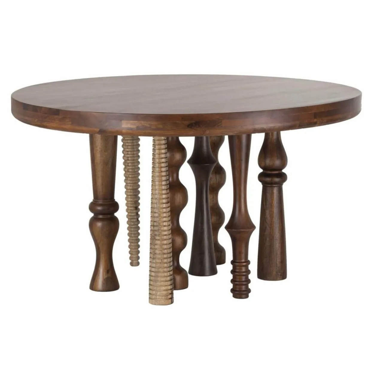Bois & Chiffons Tables^Table de repas ronde 140 cm Manguier Ramon Naturel - 140x140x76 cm
