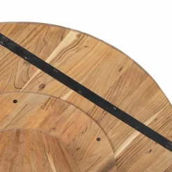Bois & Chiffons Tables^Table de repas ronde acacia dimona marron - D.140x76 cm