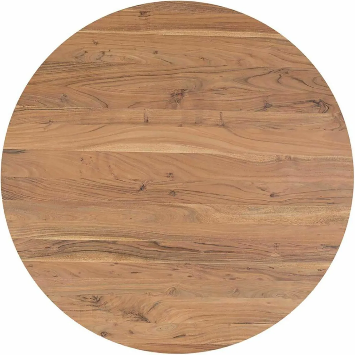 Bois & Chiffons Tables^Table de repas ronde acacia dimona marron - D.140x76 cm