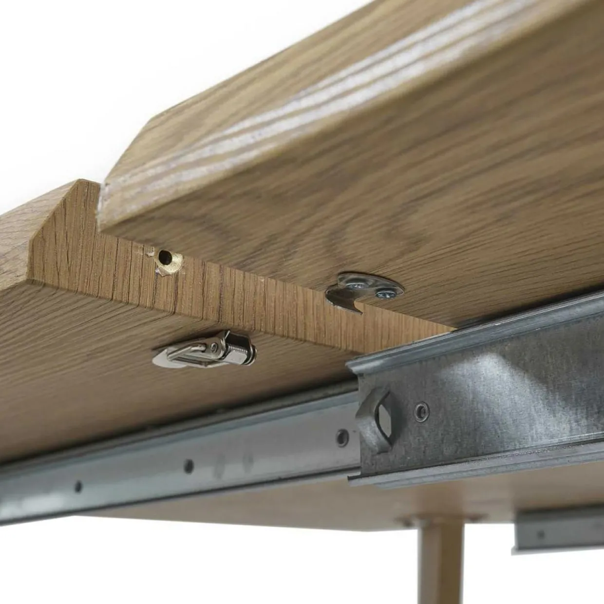 Table Extensible 6 à 8 Personnes Calypso marron - 210x90x76.5 cm-Home Deco Factory Best