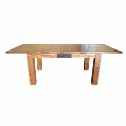 Table rectangulaire en bois sculpté bicolore 200/280 Acacia Maya Naturel - 200x100x78 cm-Bois & Chiffons Hot