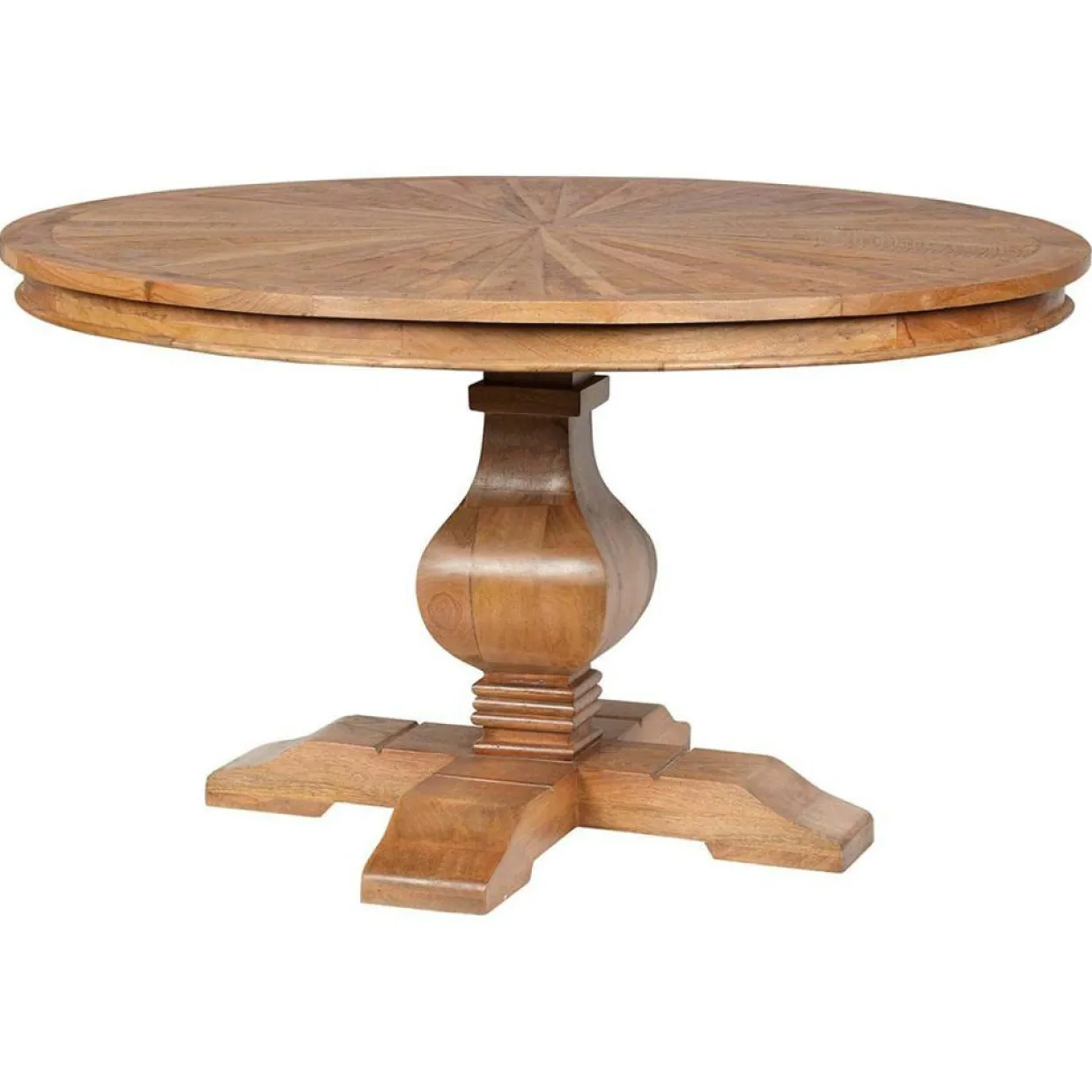 Table ronde manguier solaris naturel - 135x135x76 cm-Bois & Chiffons Best