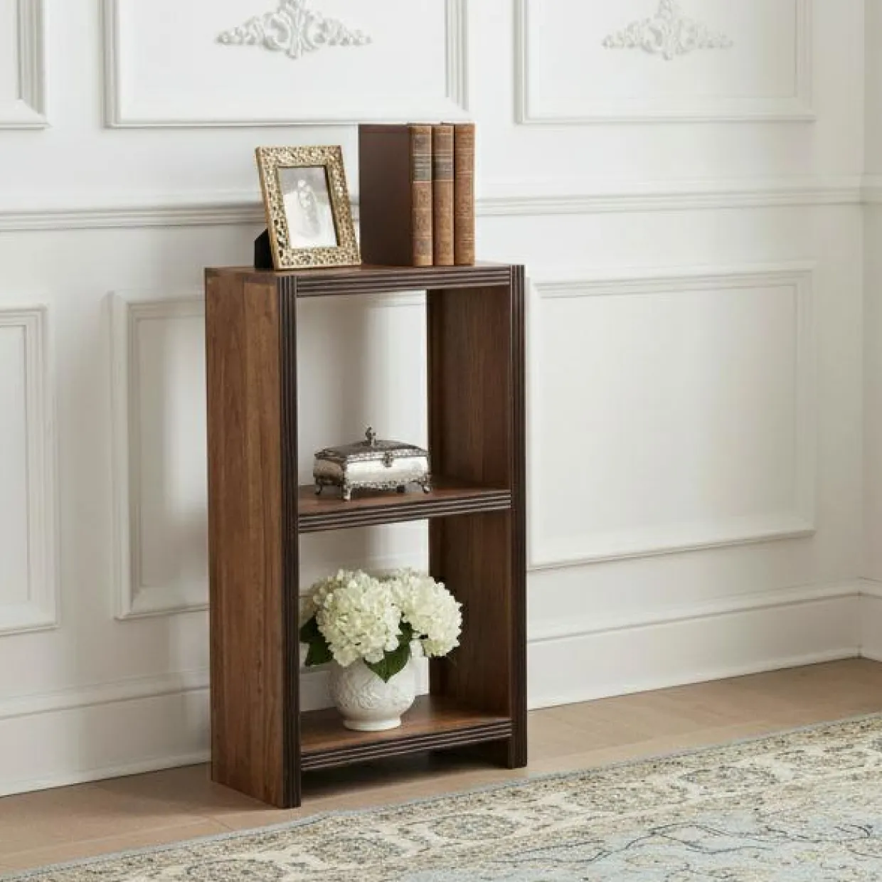 Bois & Chiffons Etagères^Étagère 2 cases H100 cm Acacia Florence Marron - 50x35x100 cm