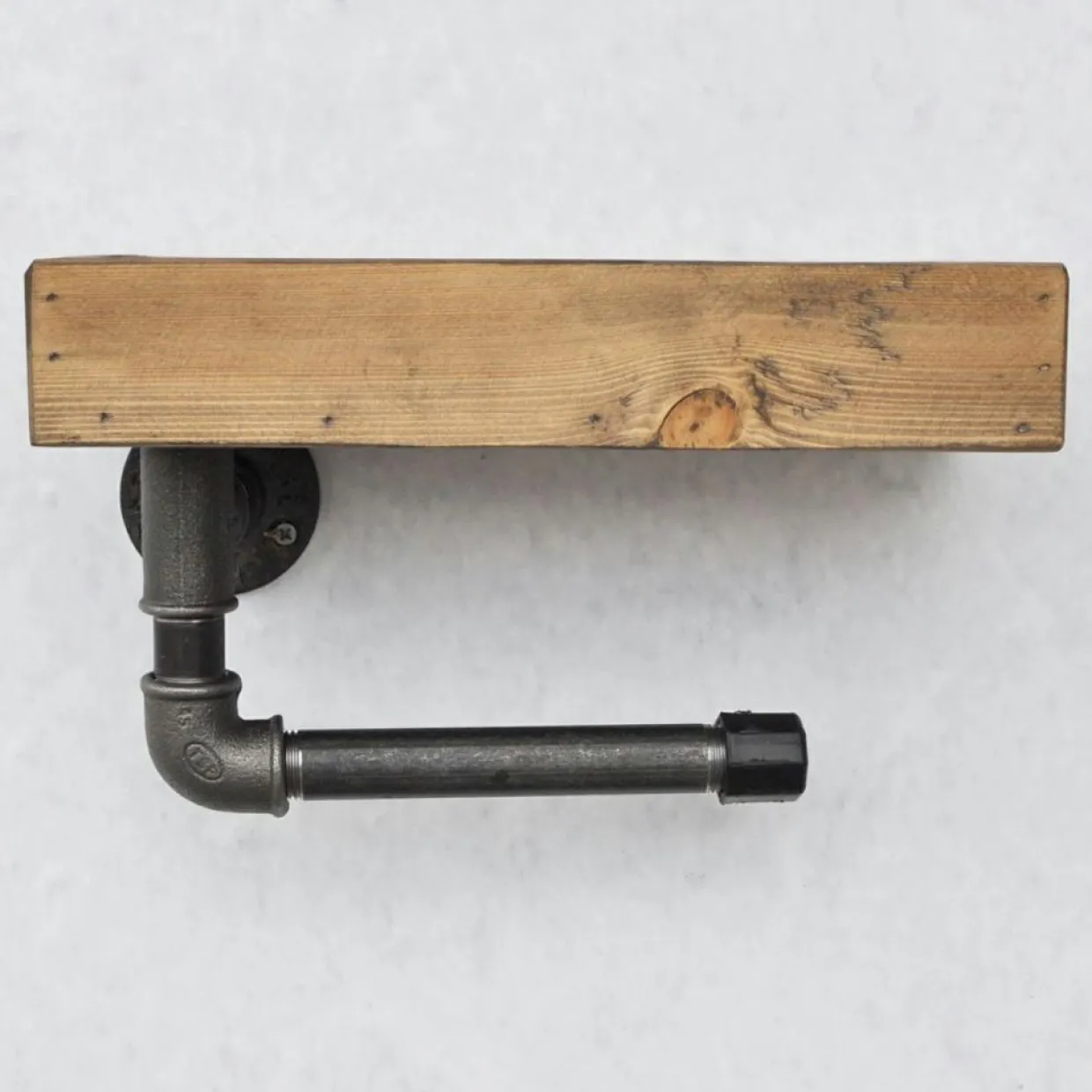 Étagère boruraf noyer/noir - 28x16x15 cm-Wooden Art Hot