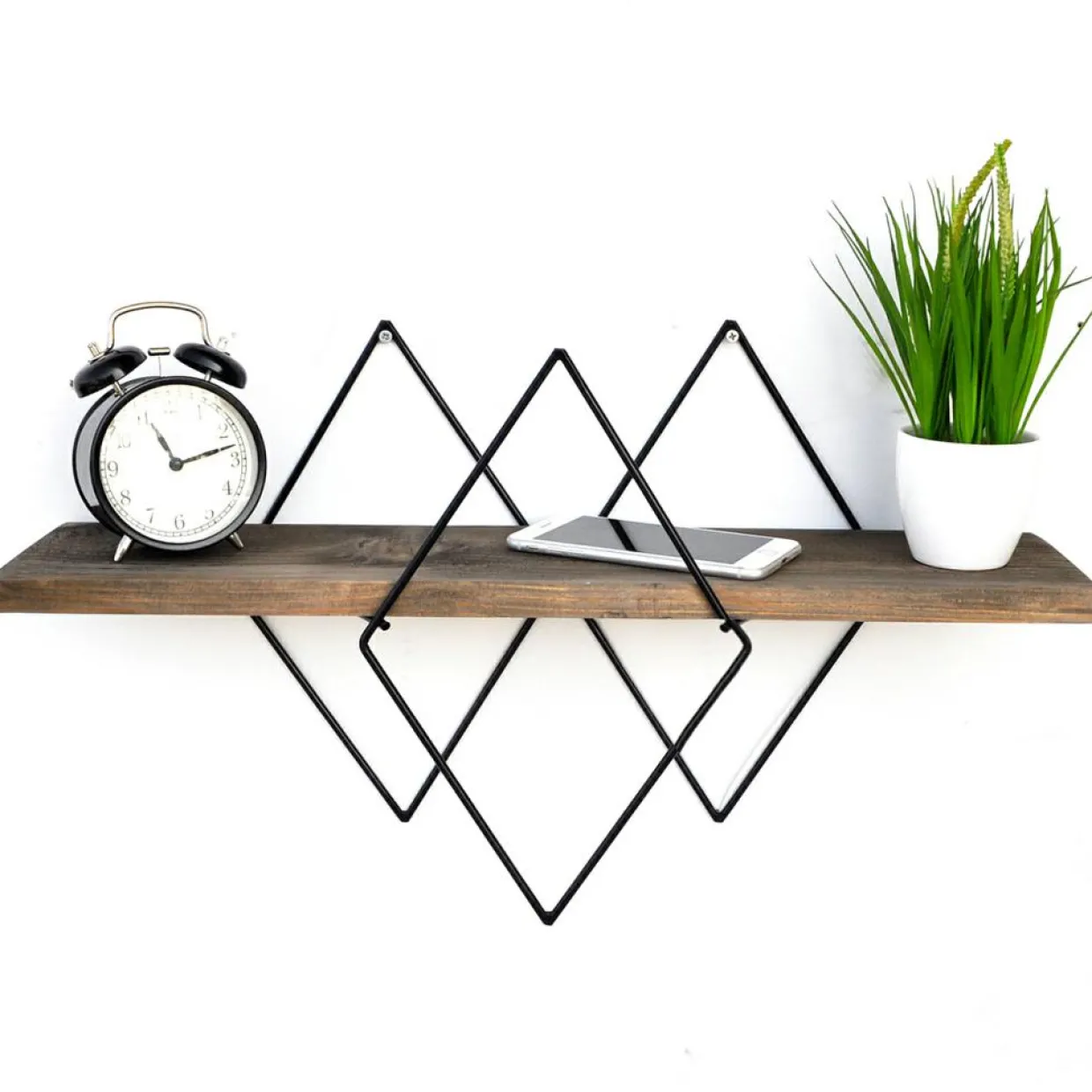 Wooden Art Etagères^Étagère murale noyer noir - 60x32x15 cm