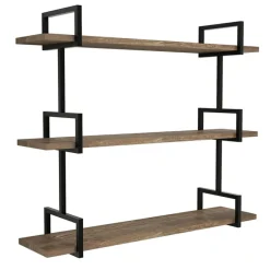 Wooden Art Etagères^Étagère murale Uras noyer - 90x76x22,5 cm