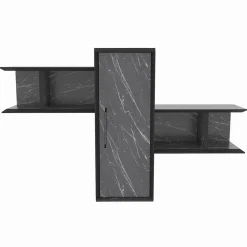 Homitis Etagères^Étagère Olida-Bendire noire - 118.6x35x51.8 cm
