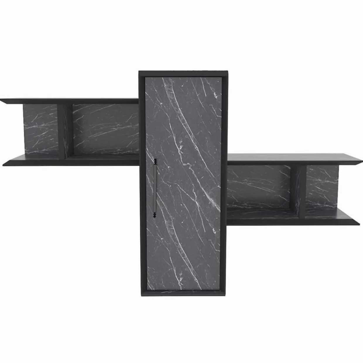 Homitis Etagères^Étagère Olida-Bendire noire - 118.6x35x51.8 cm