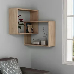 Wooden Art Etagères^Étagère ring naturelle - 68x68x60 cm