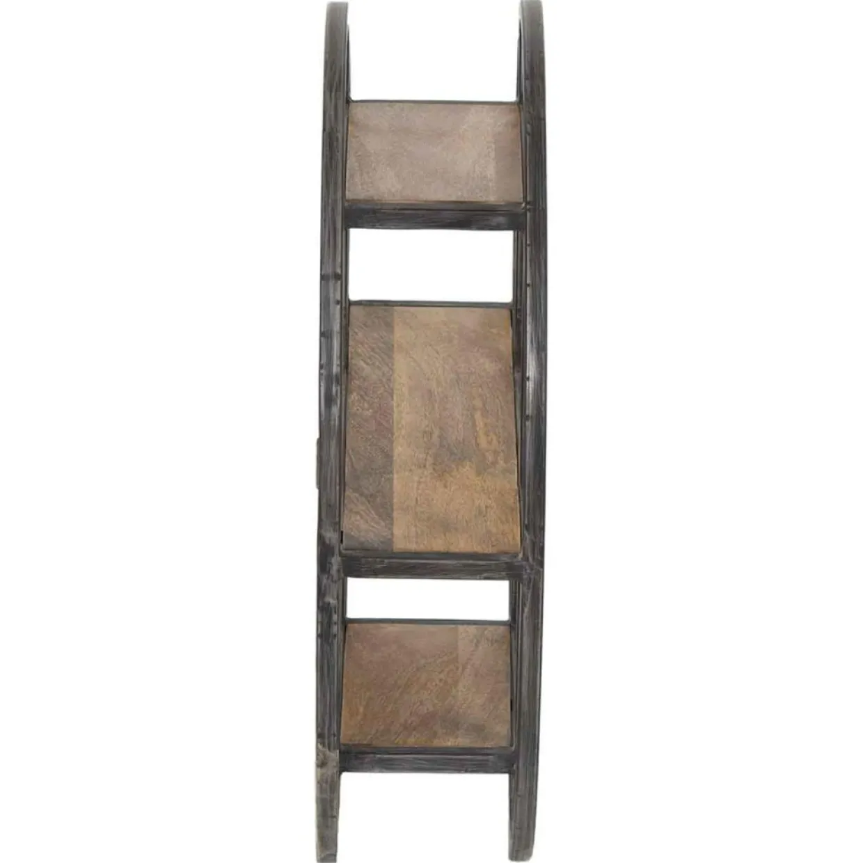 Étagère ronde murale manguier london marron - 60x15x60 cm-Bois & Chiffons Best