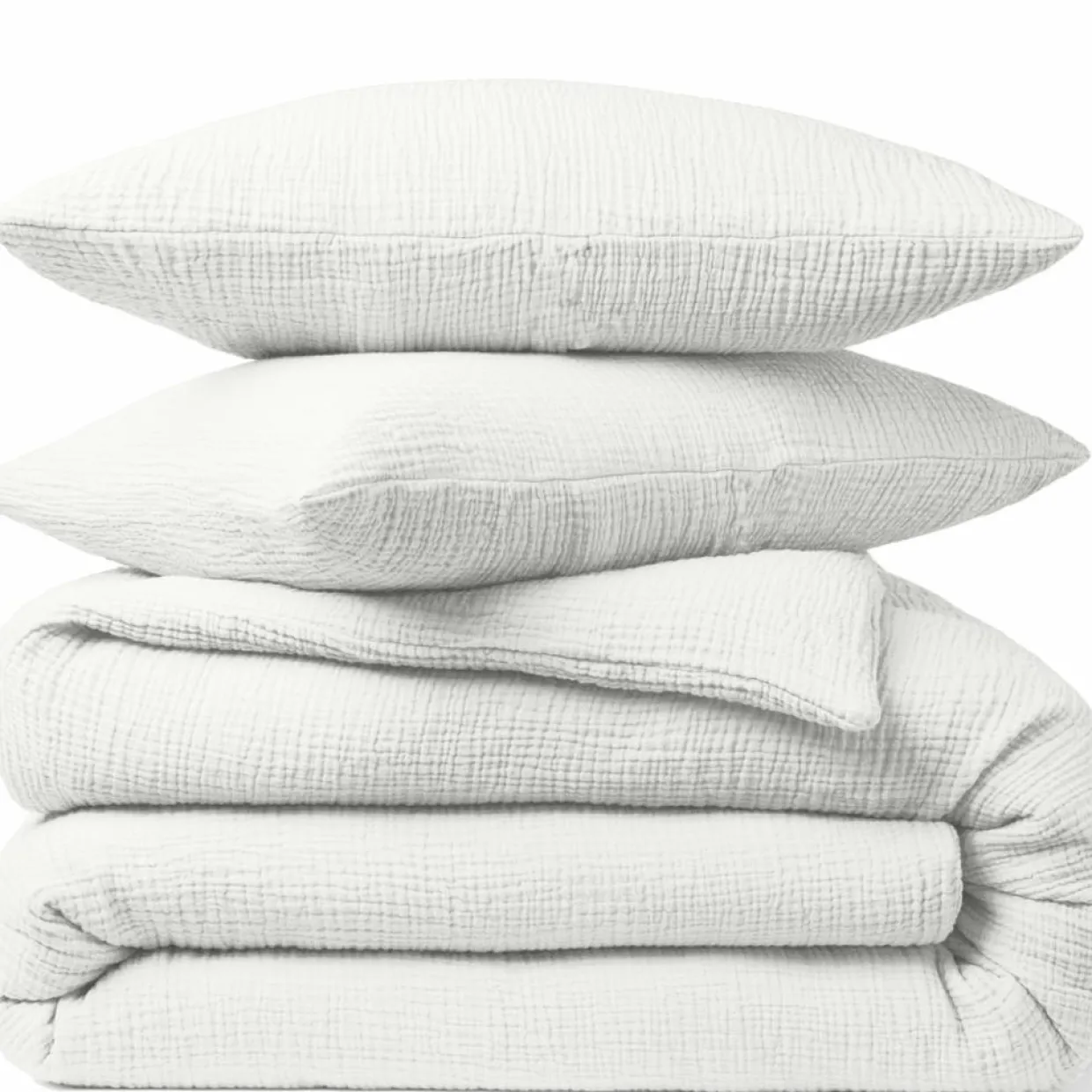Taie d'oreiller 100% Gaze de coton blanche-Baton Rouge Hot