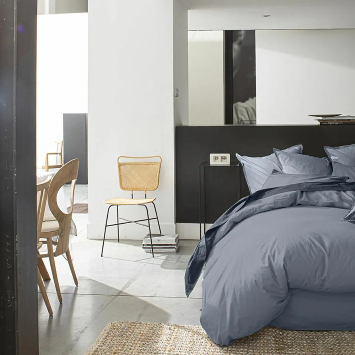 Baton Rouge Linge De Lit, Ensembles^Taie D'oreiller 100% Percale de Coton bleu forever