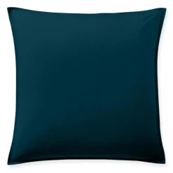 Taie d'oreiller avec volant en percale de coton lavé bleu imperial-Baton Rouge Best