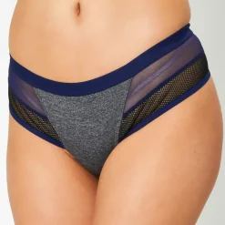 Femme Huit Lingerie, Nuit^Tanga Sporty bleu marine