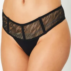 Tanga Wild Thing noir-Huit Clearance