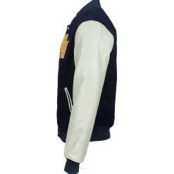 Homme Blue Wellford Vestes, Blousons^Teddy en Laine & Cuir Char bleu