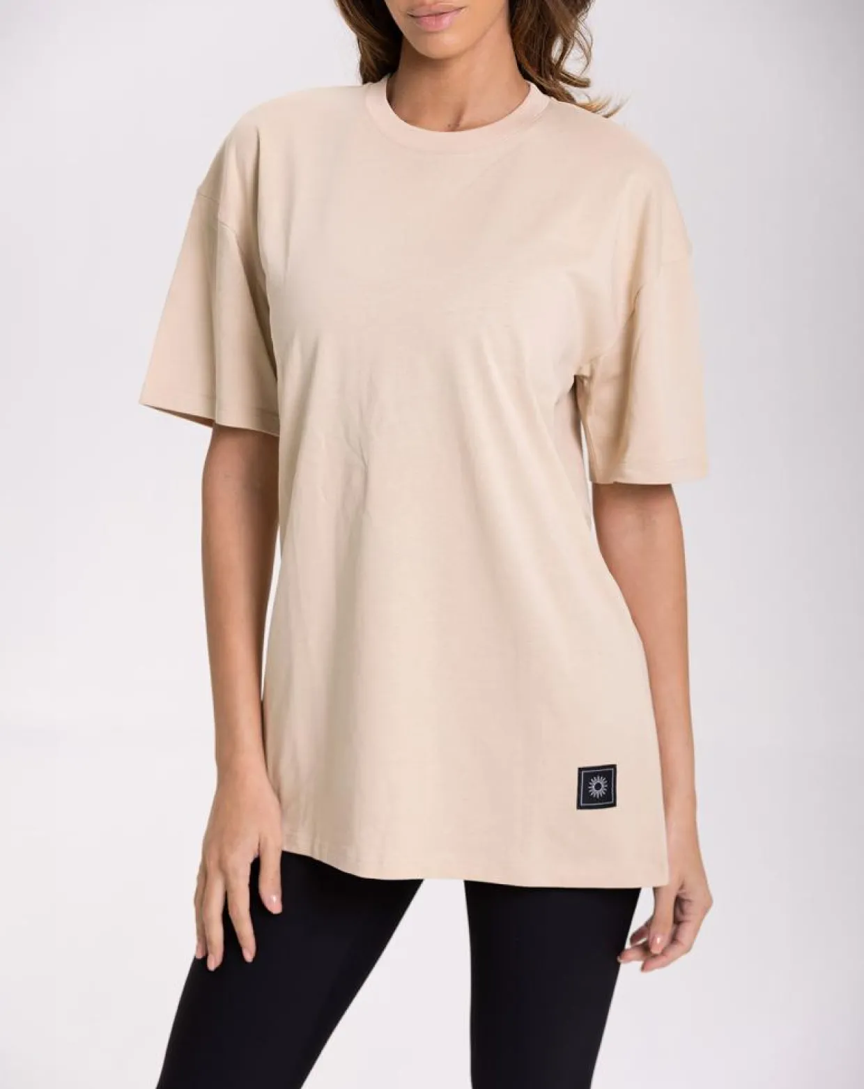 Tee Shirt Oversize beige-Onamaste Sale