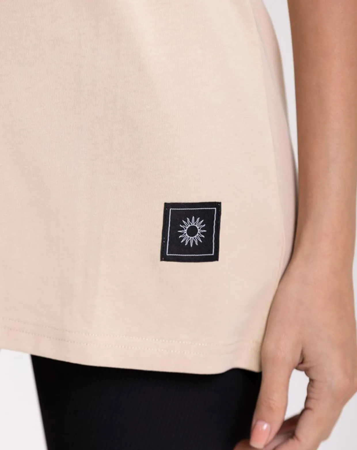Tee Shirt Oversize beige-Onamaste Sale