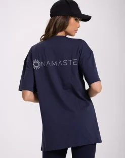 Tee Shirt Oversize bleu marine-Onamaste Outlet