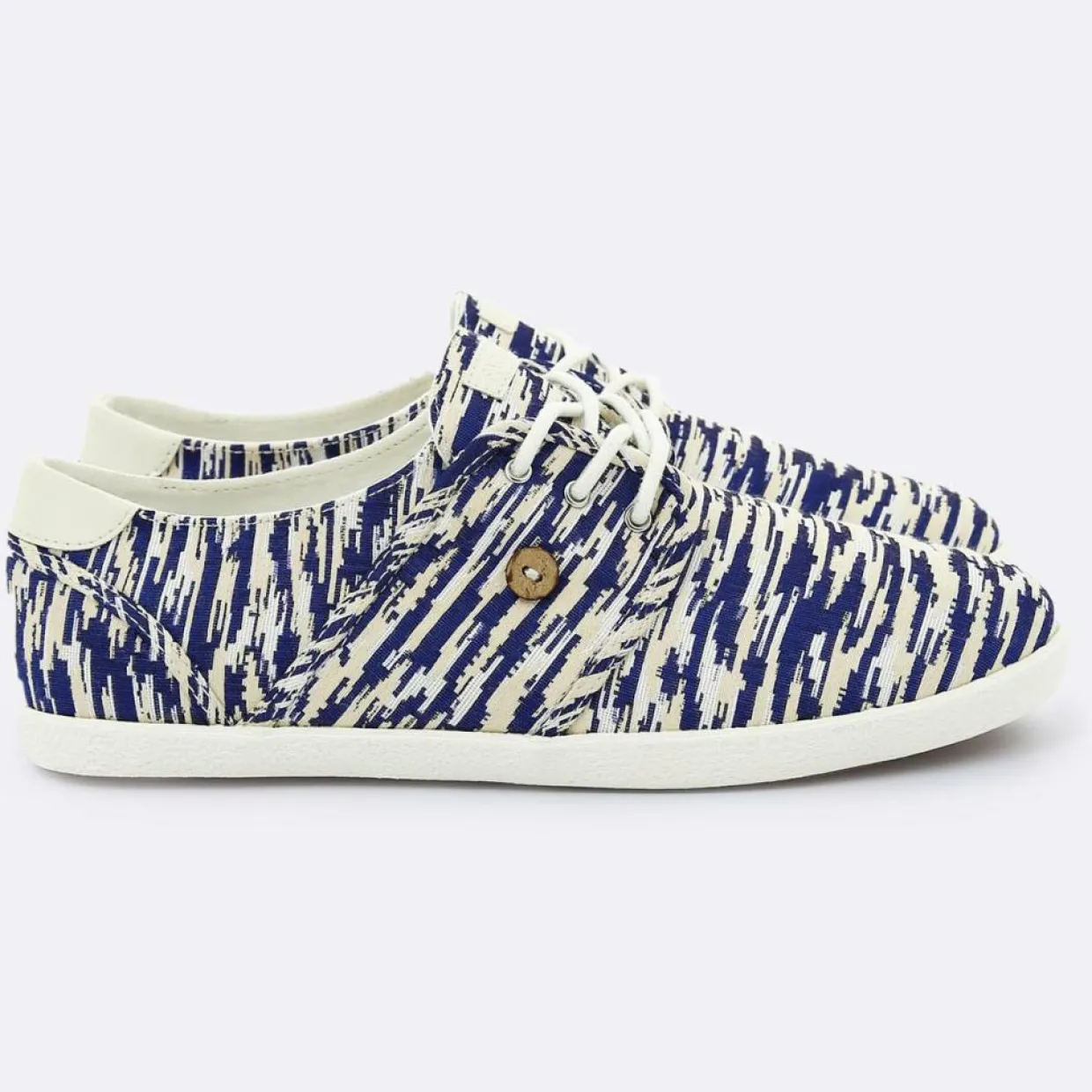 Tennis Cypress imprimées blanc/bleu foncé-Faguo Hot