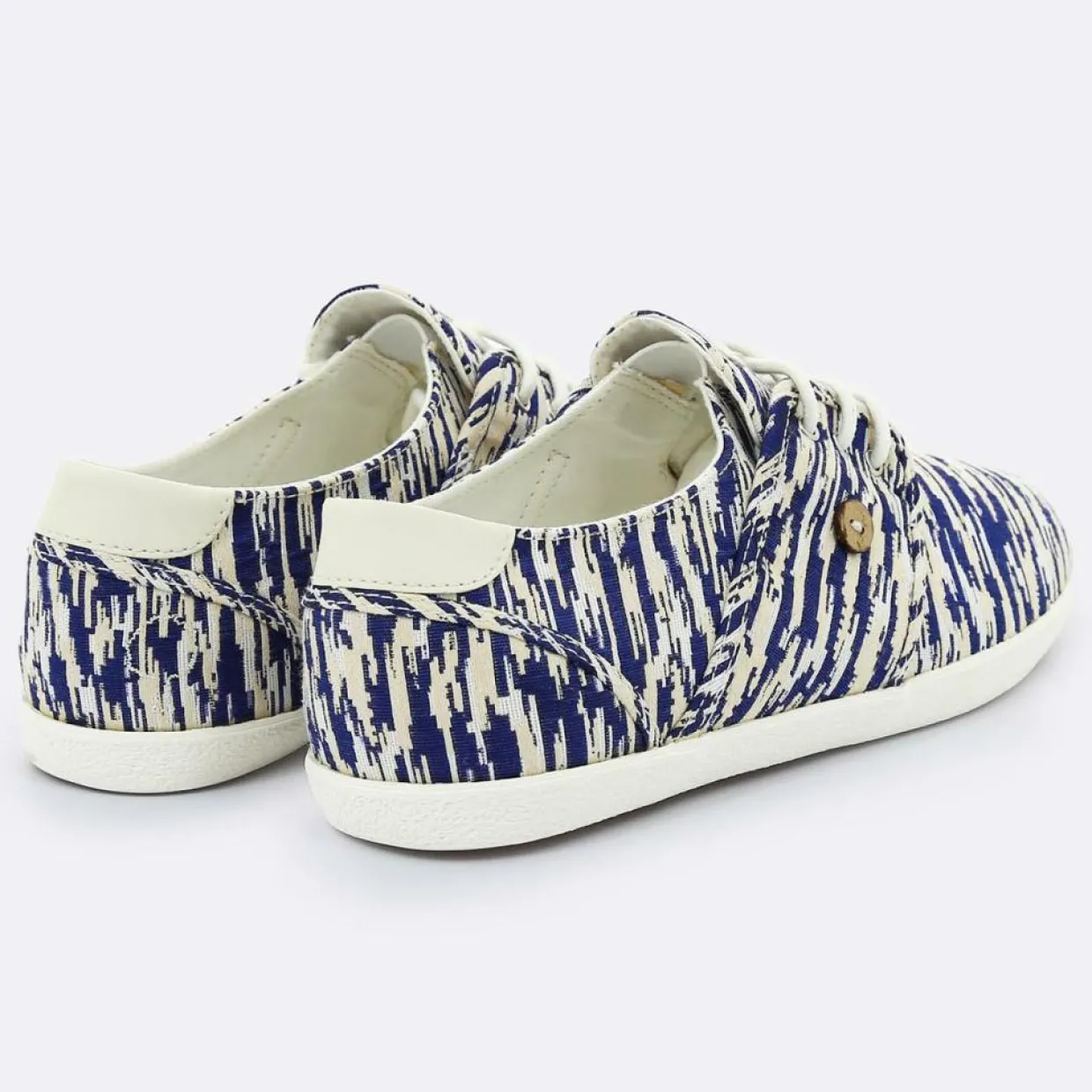 Tennis Cypress imprimées blanc/bleu foncé-Faguo Hot