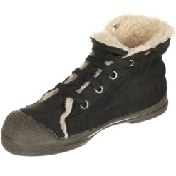 Enfant Bensimon Garçon^Tennis montantes Mid Fourrées lacets grises