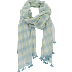 Femme Petrusse Echarpes, Foulards^Étole 100% Coton Amarres turquoise - 85x200 cm