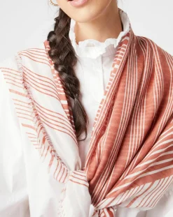Étole Bobby rose - 130x100 cm-Galeries Lafayette Outlet