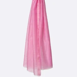 Étole en Laine & Soie Elegie rose - 70x200 cm-Petrusse Best