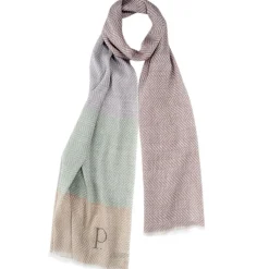 Étole en Lin & Coton Slow taupe - 70x200 cm-Petrusse Discount