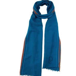Femme Petrusse Echarpes, Foulards^Étole Jazzy en Coton marine - 70x210 cm