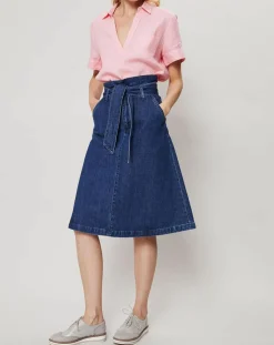 Top 100% Lin Ranita Popover rose-J.Crew