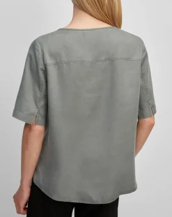 Femme Marc O'Polo Tops Et Blouses^Top ample en Lyocell fluide kaki grisé
