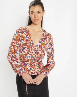 Top Cache-cœur Caprice imprimé multicolore-Galeries Lafayette Hot