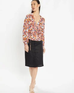 Top Cache-cœur Caprice imprimé multicolore-Galeries Lafayette Hot
