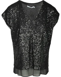Femme Lauren Vidal Tops Et Blouses^Top Canyon à sequins noir