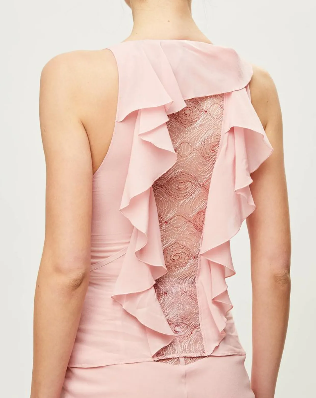 Femme La Perla Tops Et Blouses^Top Elements en Soie mélangée rose/rouge