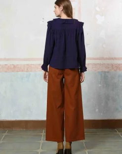 Femme See u Soon Tops Et Blouses^Top en Coton & Lin Inaya violet