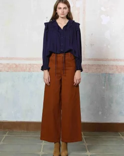 Femme See u Soon Tops Et Blouses^Top en Coton & Lin Inaya violet