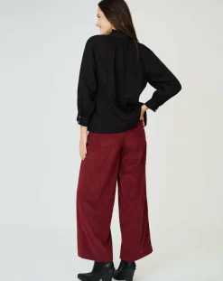 Top en Coton & Lin Sarra noir-See u Soon