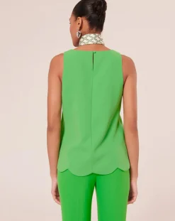 Femme Tara Jarmon Tops Et Blouses^Top en crêpe vert
